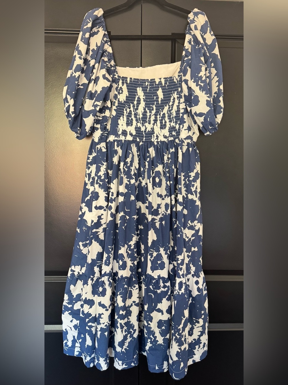 NWOT A&F Emerson Puff Sleeve Midi Dress - Tall length - Picture 3 of 5